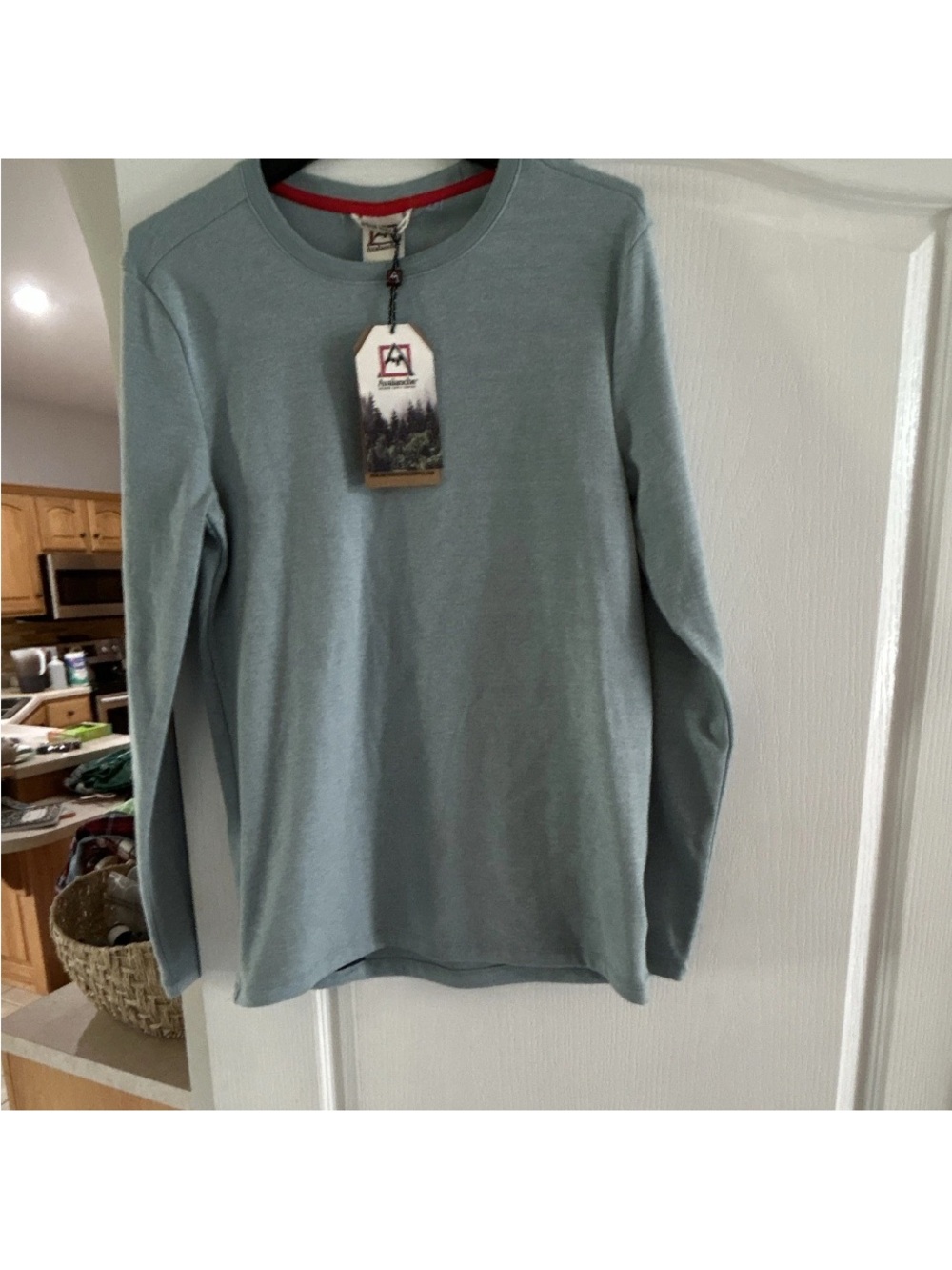Avalanche Men's Long Sleeve Crewneck Shirt - Sage Blue
